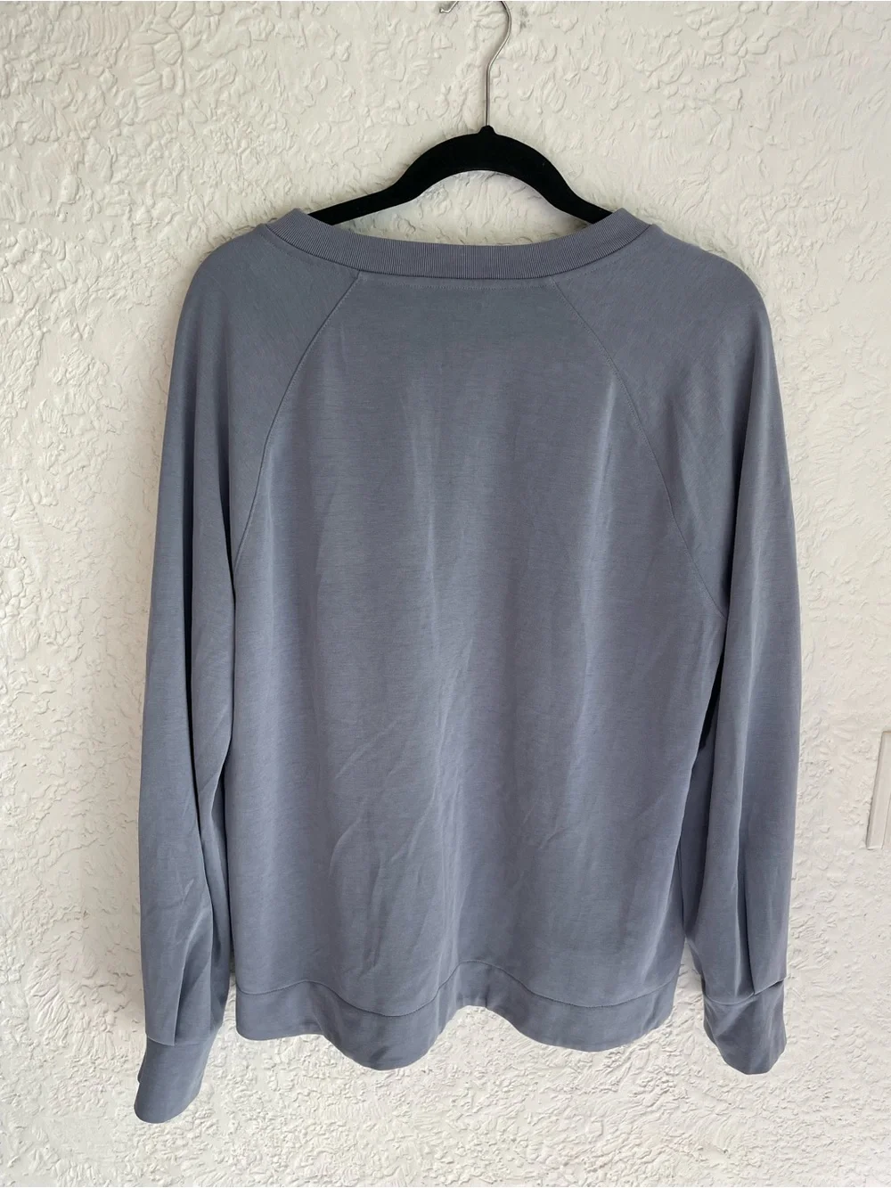 Athleta Light Blue Gray Crewneck Sweatshirt - Picture 3 of 6